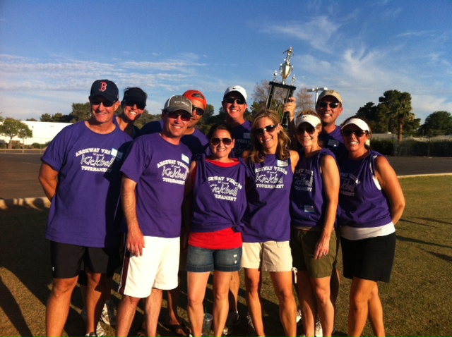 Customer group wearing custom printed apparel