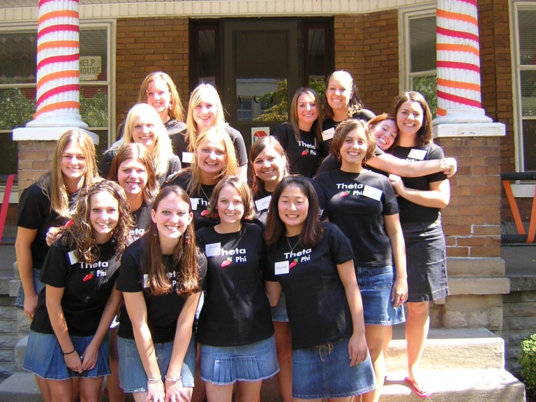 Customer group wearing custom printed apparel